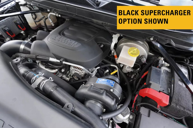 Manufacturer RAM 2500 6.4L HEMI ProCharger installation reference; selected finishes and package equipment may differ.