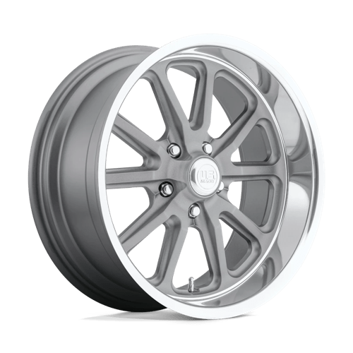 US Mags U111 20x8 5X5.0 Eagle Gray with Diamond-Cut Lip wheel - view 1