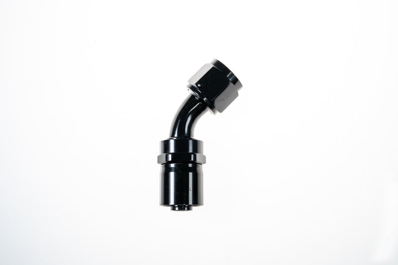 Redhorse -10AN 45-Degree Crimp Hose End, Black - view 1