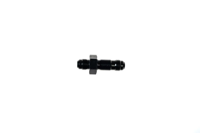4AN Bulkhead Adapter Black Male Male Straight