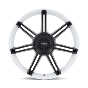 FRA 22X12 5X130 71 +60 WHT M-BLK-SPK