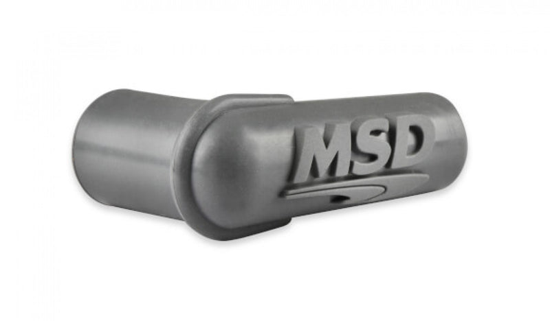 Boots, 90 Degree Logo Spark Plug, Gray Silicone 50EA