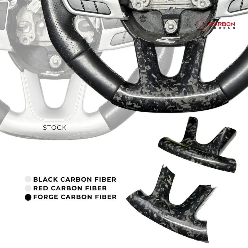 Dodge SRT Charger Challenger Durango 2015+ Carbon Fiber Bottom Lower Steering Wheel Trim Cover
