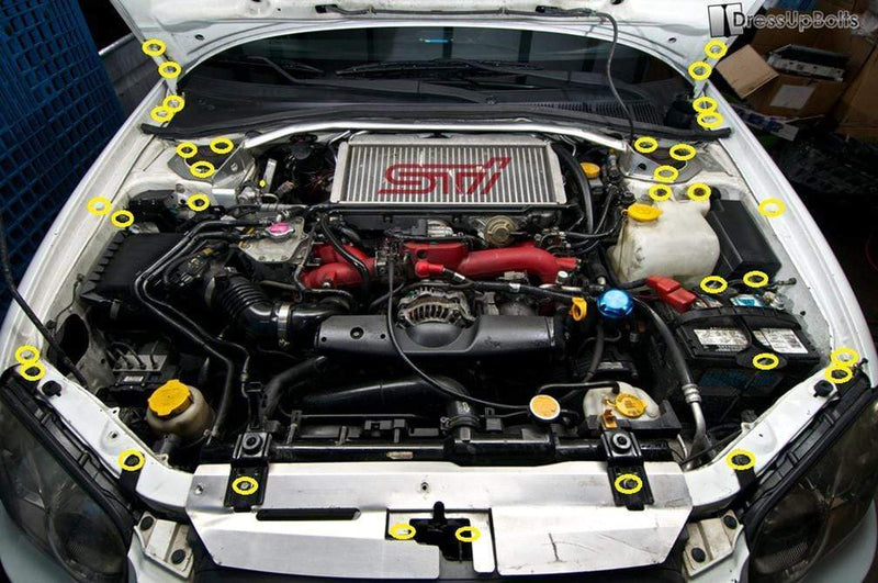 Dress Up Bolts Titanium Hardware Engine Bay Kit - Subaru WRX/STI (2004-2005)