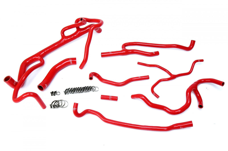 HPS Red Reinforced Silicone Radiator   Heater Hose Kit Coolant for Chevy 16+ Camaro SS Coupe 6.2L V8