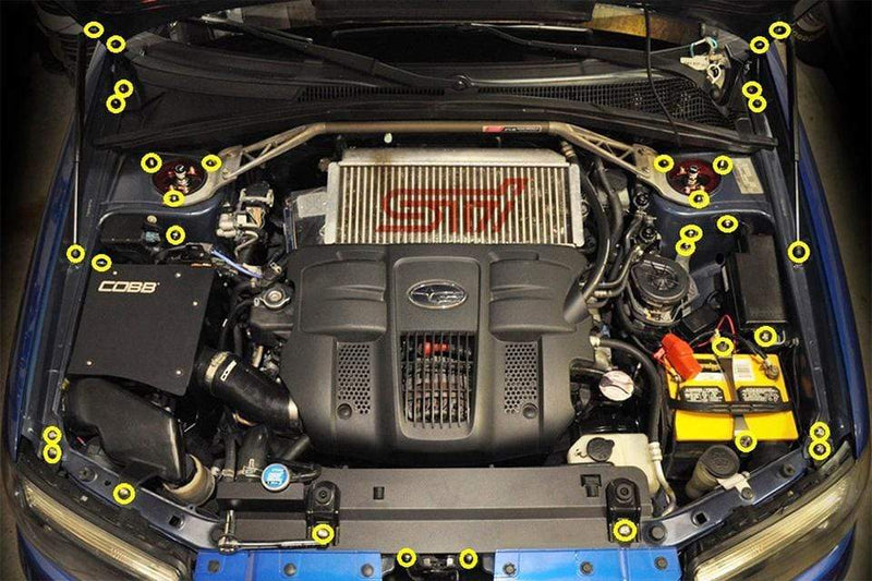Dress Up Bolts Titanium Hardware Engine Bay Kit - Subaru Forester (2006-2008)