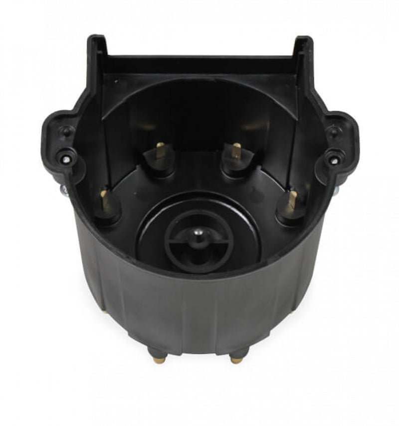 Black Distributor Cap, GM HEI, Late Model, Ext Coil