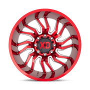 XD858 20X10 6X135 CANDY RED MILLED -18MM