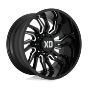 XD858 22X10 5X5.5 GLOSS BLACK MILL -18MM