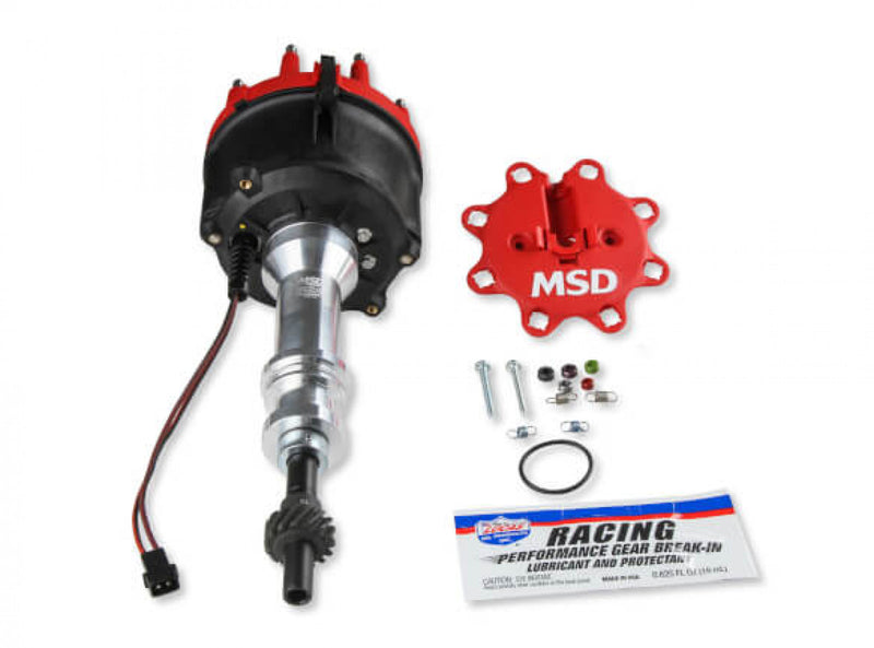 Distributor, Billet Ford 351W, for Edelbrock Victor Jr, w/Steel Gear
