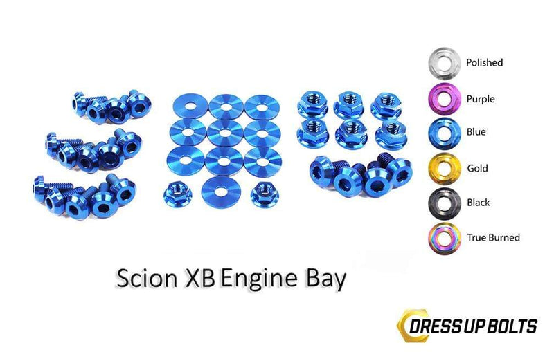 Scion XB (2003-2006) Titanium Dress Up Bolts Engine Bay Kit
