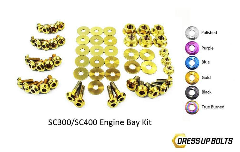 Lexus SC300/SC400 (1992-2000) Titanium Dress Up Bolts Engine Bay Kit
