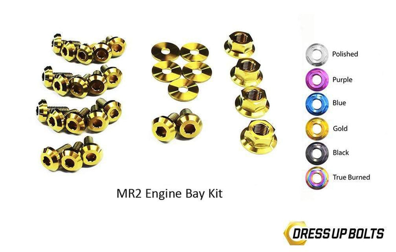Toyota MR2 W20 (1990-1999) Titanium Dress Up Bolts Engine Bay Kit