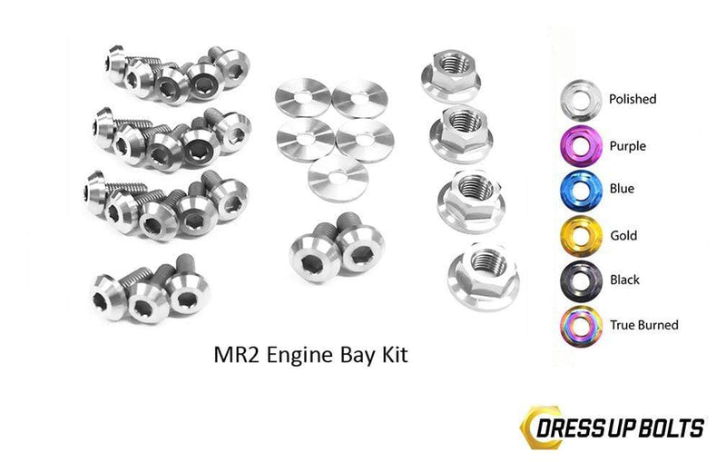 Toyota MR2 W20 (1990-1999) Titanium Dress Up Bolts Engine Bay Kit