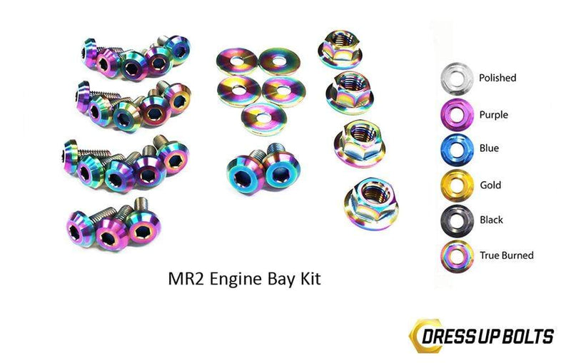 Toyota MR2 W20 (1990-1999) Titanium Dress Up Bolts Engine Bay Kit