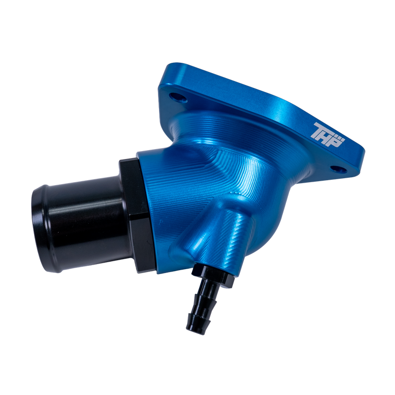 Billet thermostat housing with ORB coolant fittings