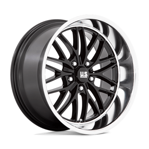 US Mags U138 20x10 5X4.75 Gloss Black with Diamond-Cut Lip wheel - view 2