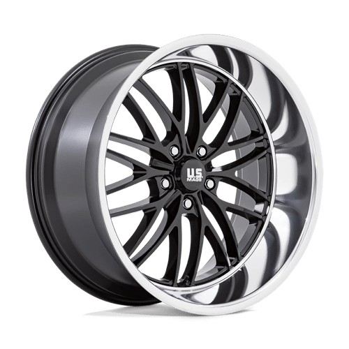 US Mags U138 22x10.5 5X5.0 Gloss Black with Diamond-Cut Lip wheel - view 2