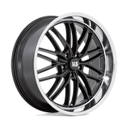 US Mags U138 22x9 5X5.0 Gloss Black with Diamond-Cut Lip wheel - view 1