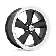 US Mags U136 22x9 5X5.0 Gloss Black with Diamond-Cut Lip wheel - view 2
