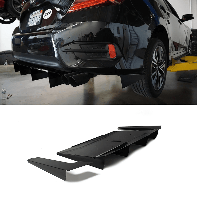 2016-2018 Honda Civic Rear Diffuser V1 (Sedan)