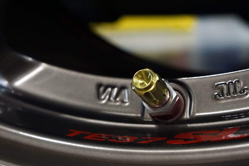 Dress Up Bolts Gear Titanium Valve Stem Caps