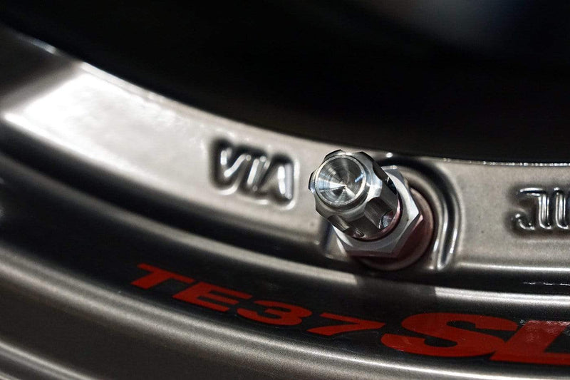 Dress Up Bolts Gear Titanium Valve Stem Caps