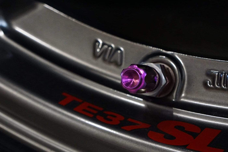 Dress Up Bolts Gear Titanium Valve Stem Caps