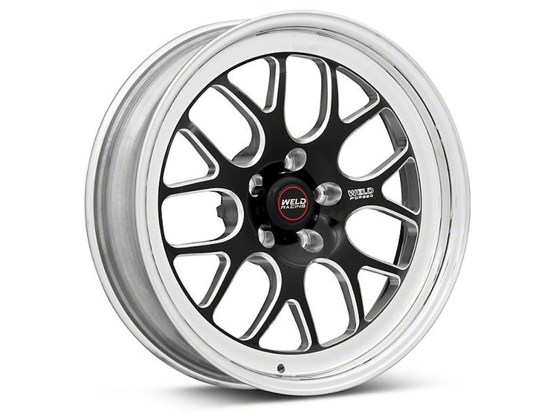 Weld S77 18x5 / 5x4.5 BP / 2.1in. BS Black Wheel (High Pad) - Non-Beadlock