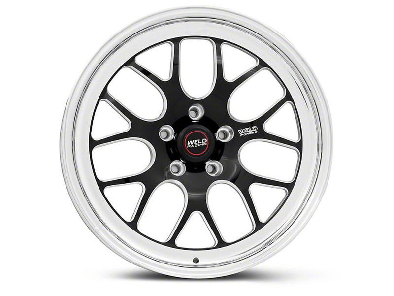 Weld S77 18x5 / 5x4.5 BP / 2.1in. BS Black Wheel (High Pad) - Non-Beadlock