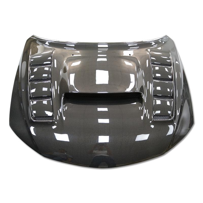 JDMuscle 08-14 WRX/STI Carbon Fiber Hood V3 w/ Heat Extract