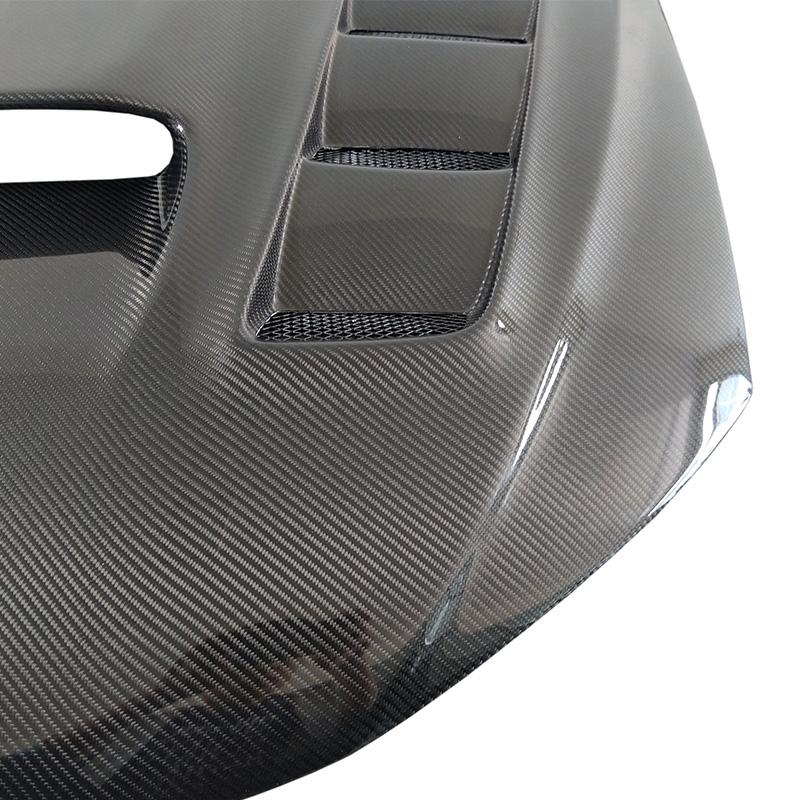 JDMuscle 08-14 WRX/STI Carbon Fiber Hood V3 w/ Heat Extract