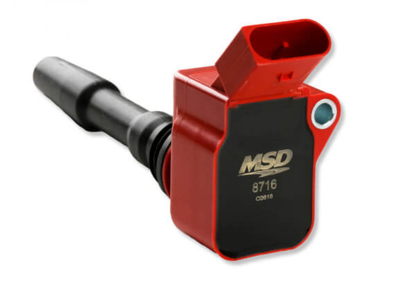 MSD Ignition Coil - Blaster Series - VW / Audi 1.8L/2.0L Engines - Red