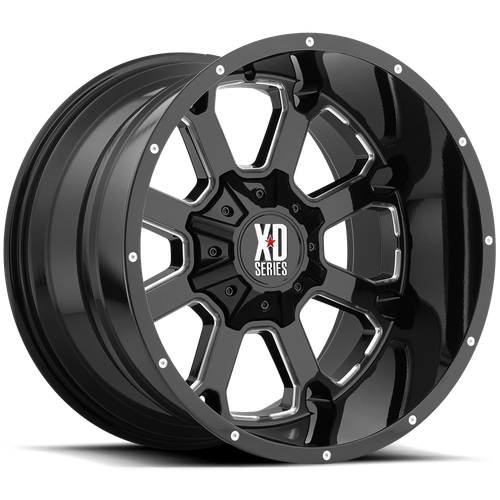XD825 22X10 6X135/5.5 G-BLK MILL -18MM