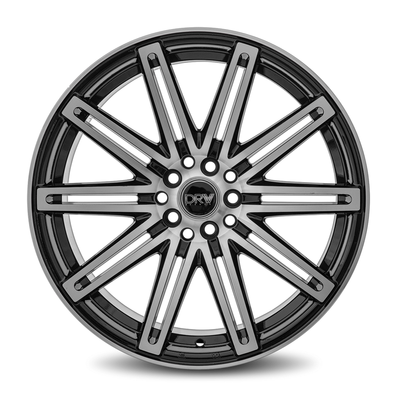 DRW Wheels D13 18x8 5x100/114.3 40 73.1 Gloss Black Machine Face