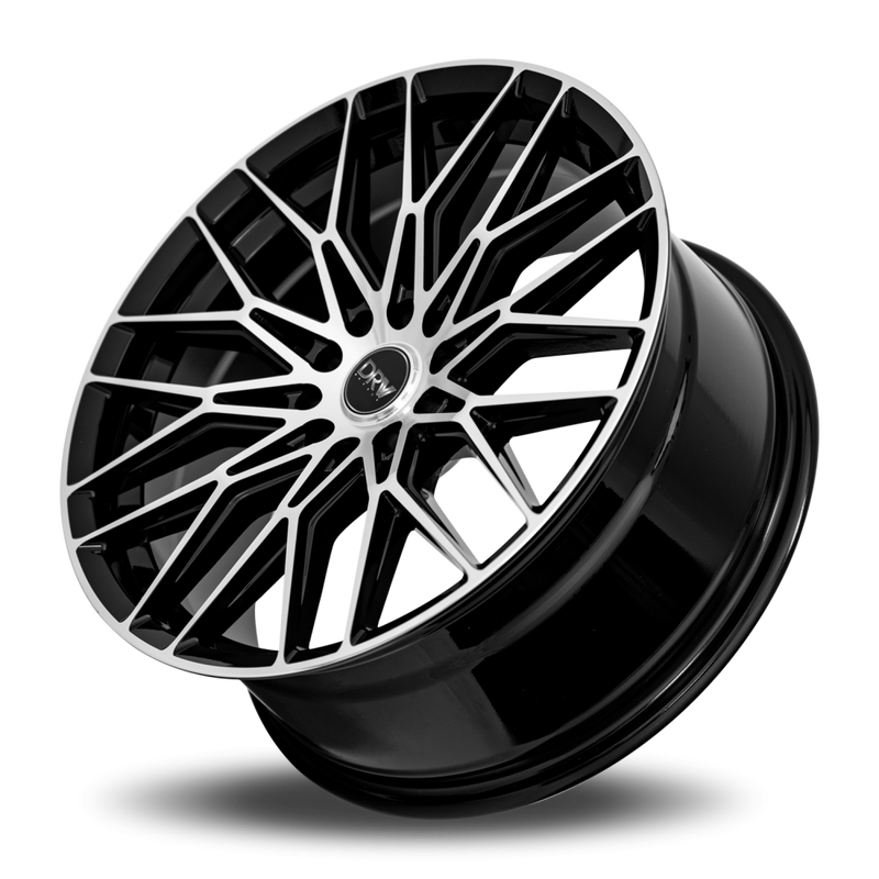 DRW Wheels D21 18x8 5x105/114.3 38 73.1 Gloss Black Machine Face
