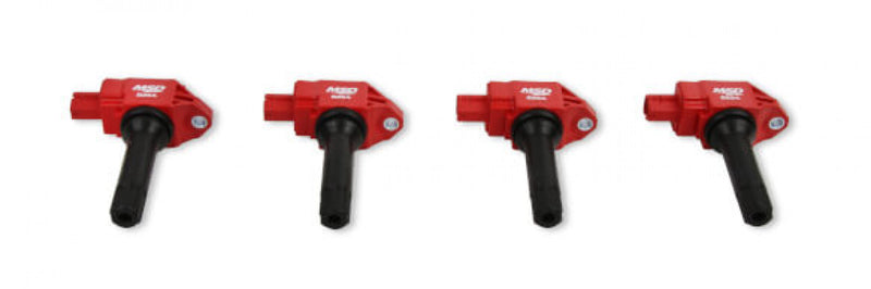 MSD Ignition Coil - Blaster Series  - Subaru/Toyota/Scion H4 - 2.0L - Red - 4-Pack