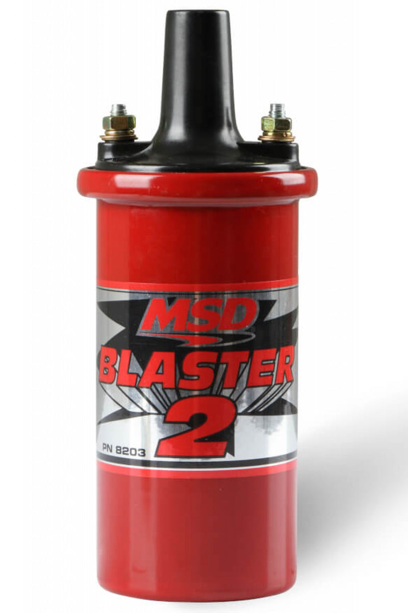 MSD Ignition Coil - Blaster 2 Series - Ballast Resistor - Red