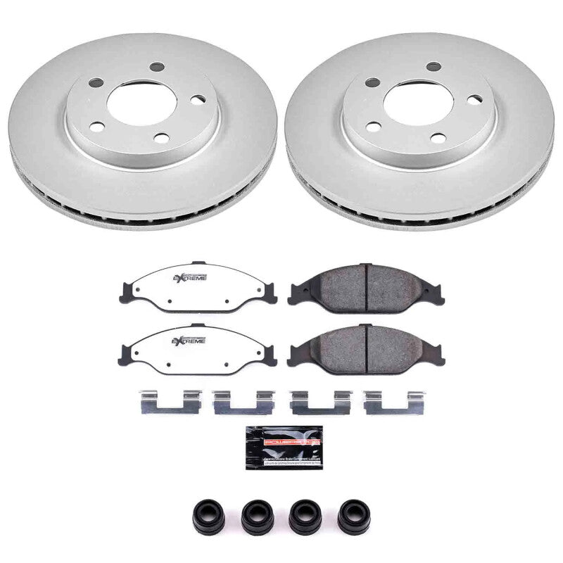 Power Stop 99-04 Ford Mustang Front Z26 Coated Brake Kit