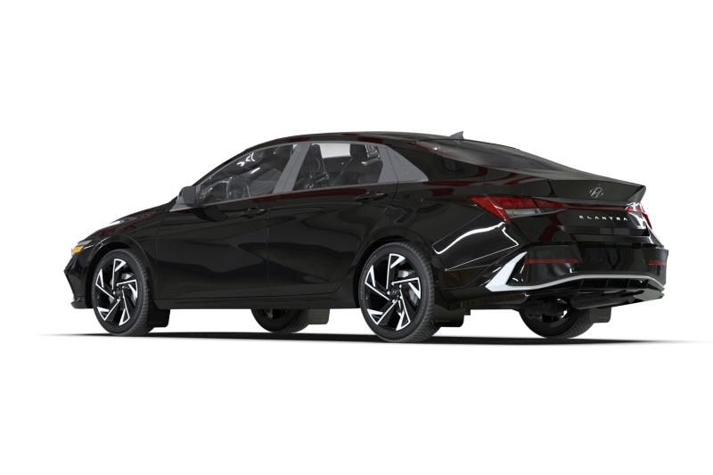 Rally Armor 24-26 Hyundai Elantra Black Mud Flap Red Logo