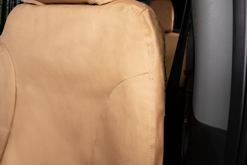 Covercraft 19-26 Mercedes-Benz Sprinter Polycotton SeatSaver Custom Front Row Seat Covers-Tan