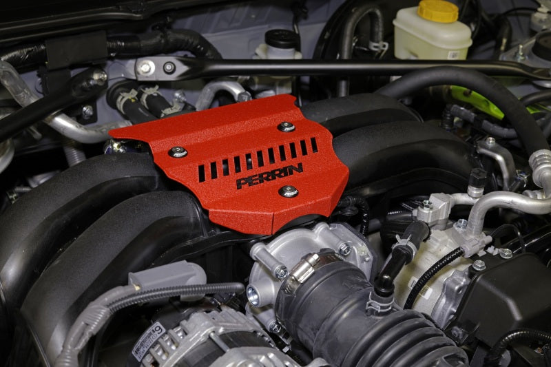 Perrin [22-25 BRZ/GR86] Engine Cover - Red Wrinkle | PSP-ENG-162RD