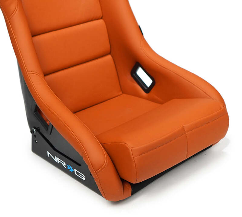 NRG FRP Bucket Seat w/Brown Vinyl Material - Large