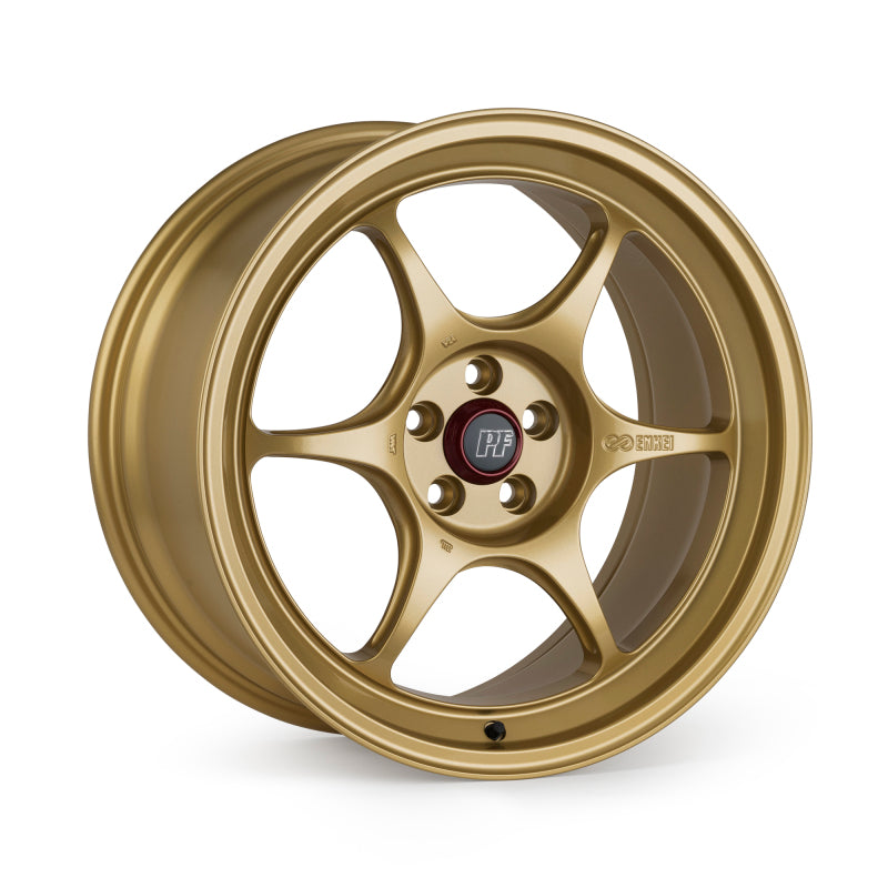 Enkei PF06 17x9 5x114.3 22mm Offset 75mm Bore - Gold Wheel