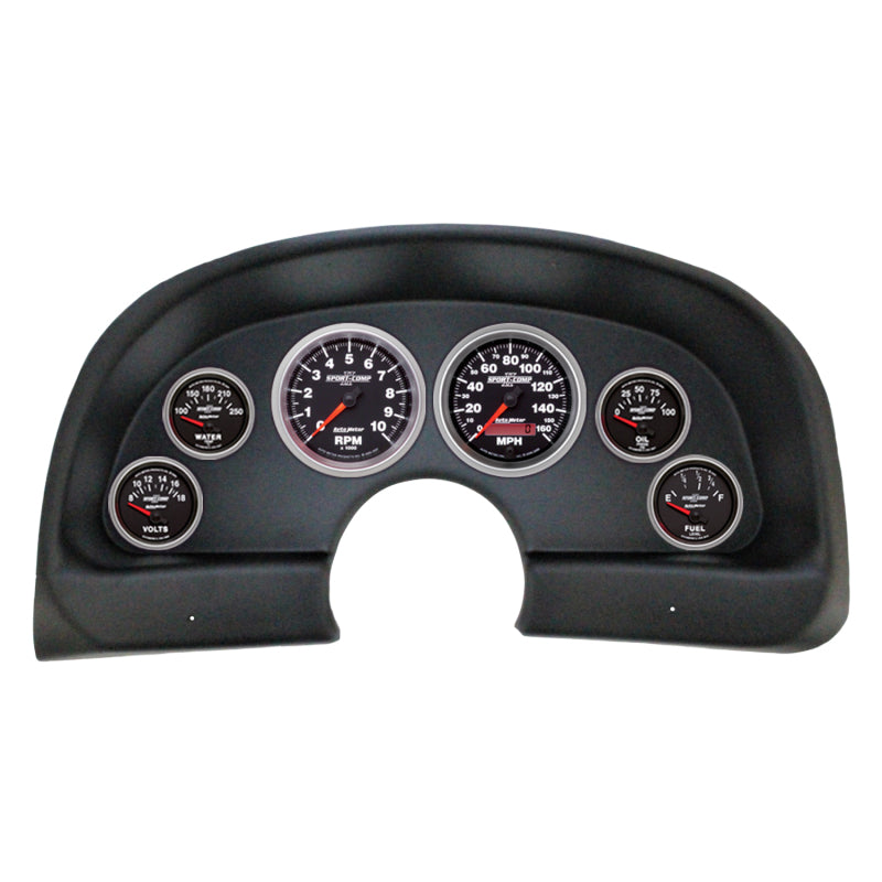 Autometer Sport-Comp II Direct Fit Dash Kit 93-02 Chevy Camaro (2 x 3-3/8in. / 4 x 2-1/16in.)