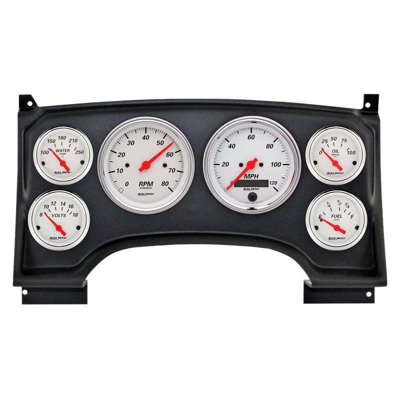 Autometer Arctic White Direct Fit Dash Kit 94-97 Chevy S10 Truck (2 x 3-3/8in. / 4 x 2-1/16in.)