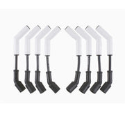 SMG 8mm ceramic spark plug wires with white heat-resistant boots - SKU 9070C