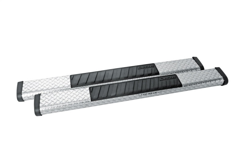Dee Zee Universal Tubes - 6In Oval - Brite Tread Aluminum (ExtCab)