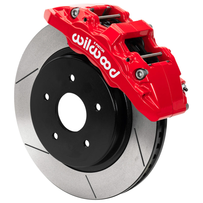 Wilwood 13-18 RAM 1500 4WD AERO6-DM Kit 5 x 5.50in Hub - 13.38in Slotted Rotor - Red