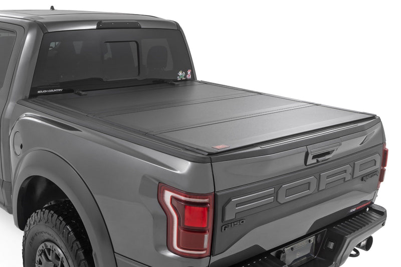 Hard Tri-Fold Flip Up Bed Cover | 5'7" Bed | Ford F-150 (21-25)/F-150 Lightning (22-25) 